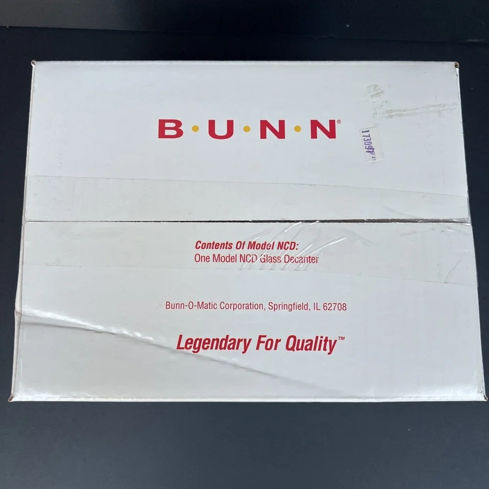 BUNN NCD Coffee Maker 10 Cup White Replacement Glass Carafe Decanter Pot NEW